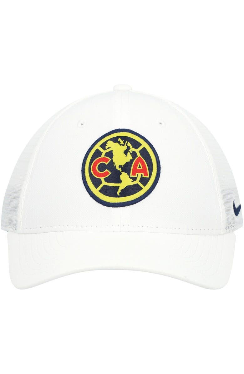 Nike Men's Nike White Club America Legacy91 Aerobill Performance Flex Hat, Alternate, color, 