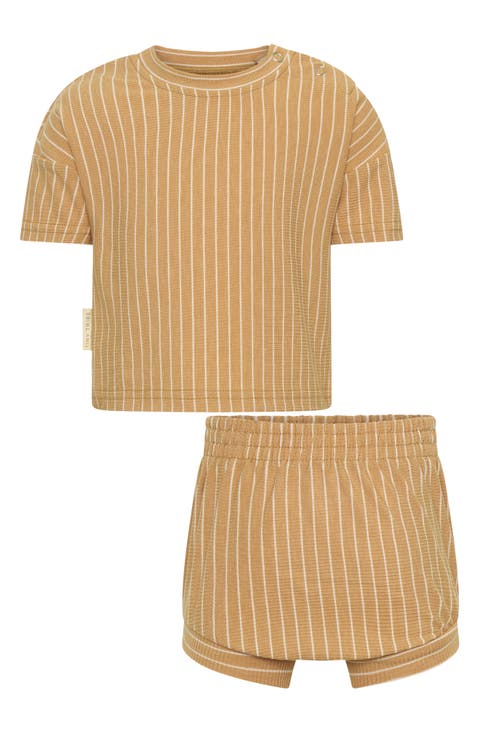 Stripe Rib Top & Shorts Set (Baby)