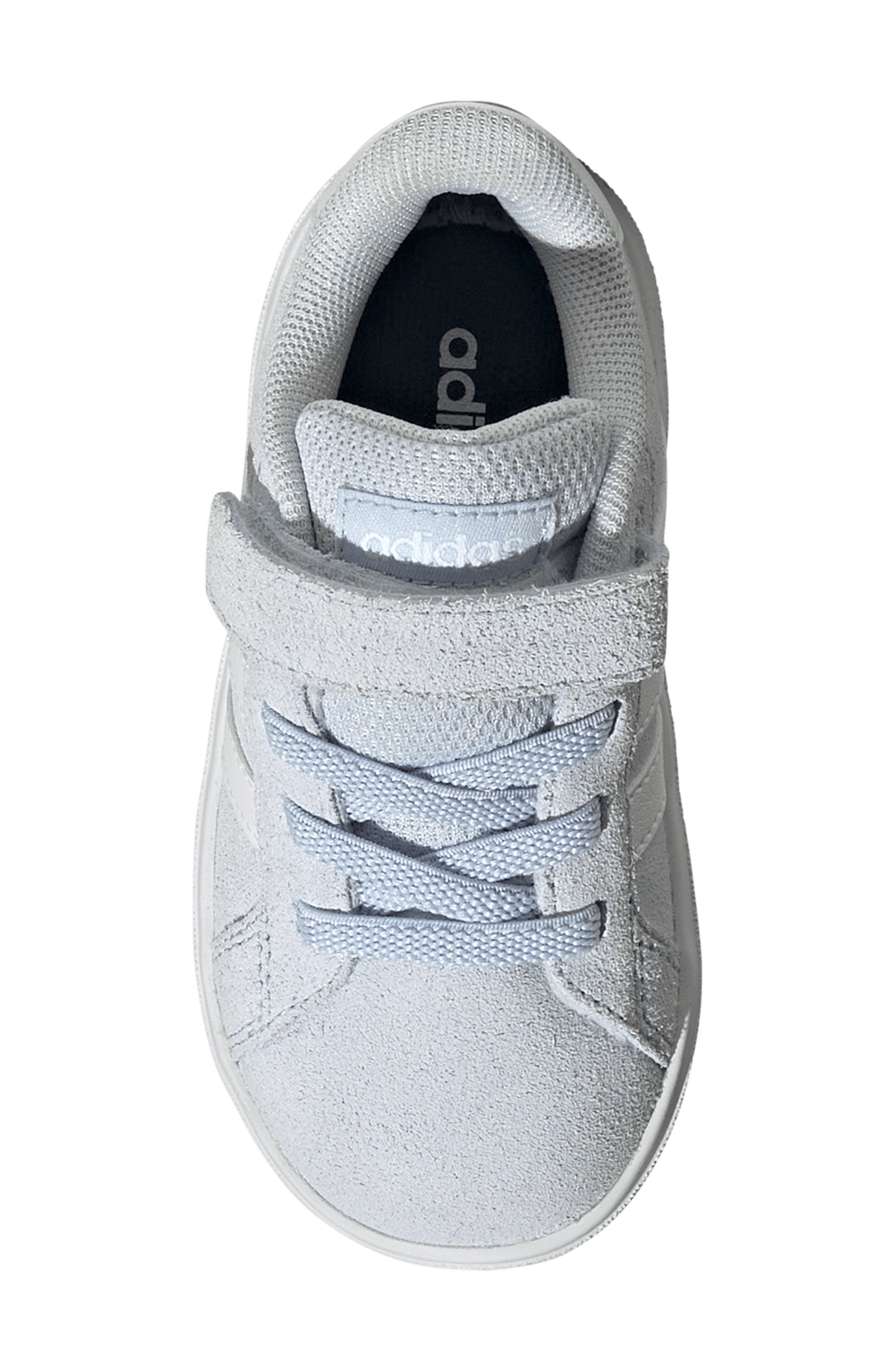 adidas Kids' Grand Court 2.0 Sneaker, Alternate, color, Crystal Sky/ Footwear White