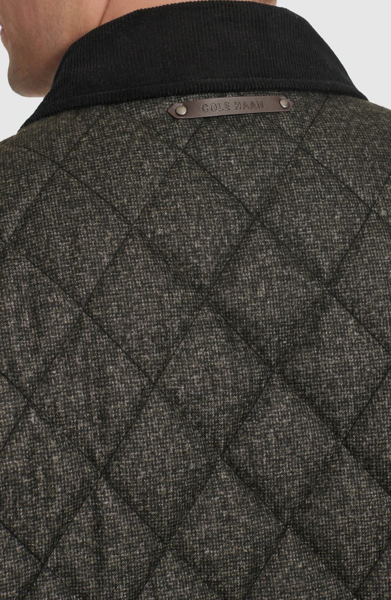 Cole Haan Signature Quilted Barn Jacket, Alternate, color, Charcoal