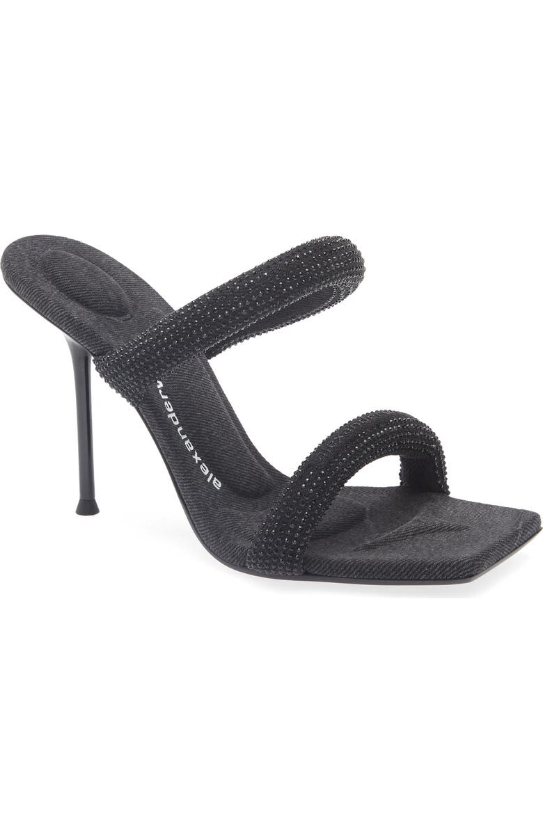 Alexander Wang Julie Tubular Crystal Embellished Slide Sandal, Main, color,