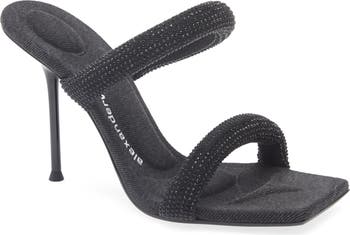サンダル・ミュール Julie Tubular Sandal - Alexander Wang - Synthetic - Black Alexander Wang Women's Julie Tubular High Heel Sandals
