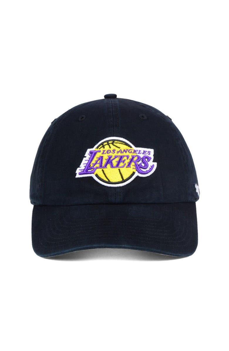 '47 Los Angeles Lakers '47 Clean Up Hat - Black, Alternate, color, Black