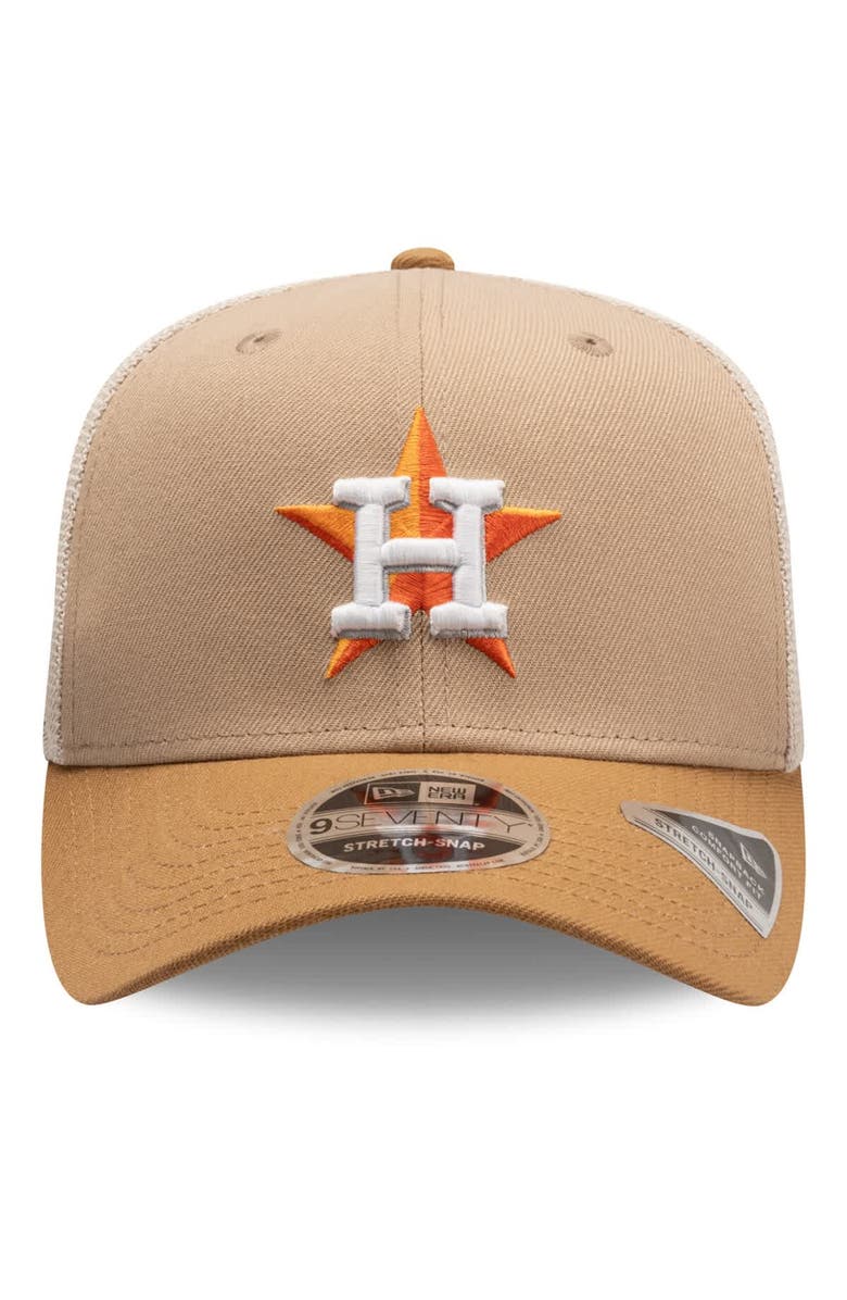 New Era Men's New Era  Stone Houston Astros 9SEVENTY Trucker Adjustable Hat, Alternate, color, Stone