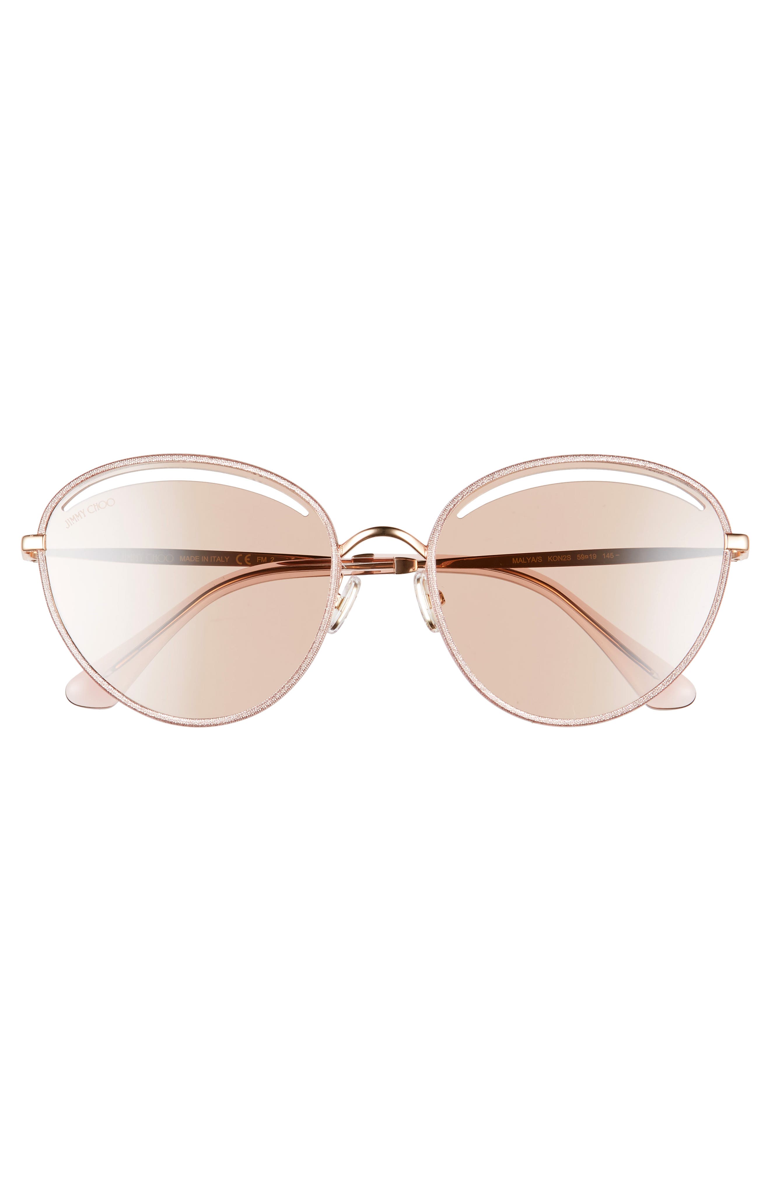 Jimmy Choo Malya 59mm Cutout Lens Sunglasses Jimmy Choo Malya 59mm Cutout Lens Sunglasses (Women) | Nordstrom main image 3