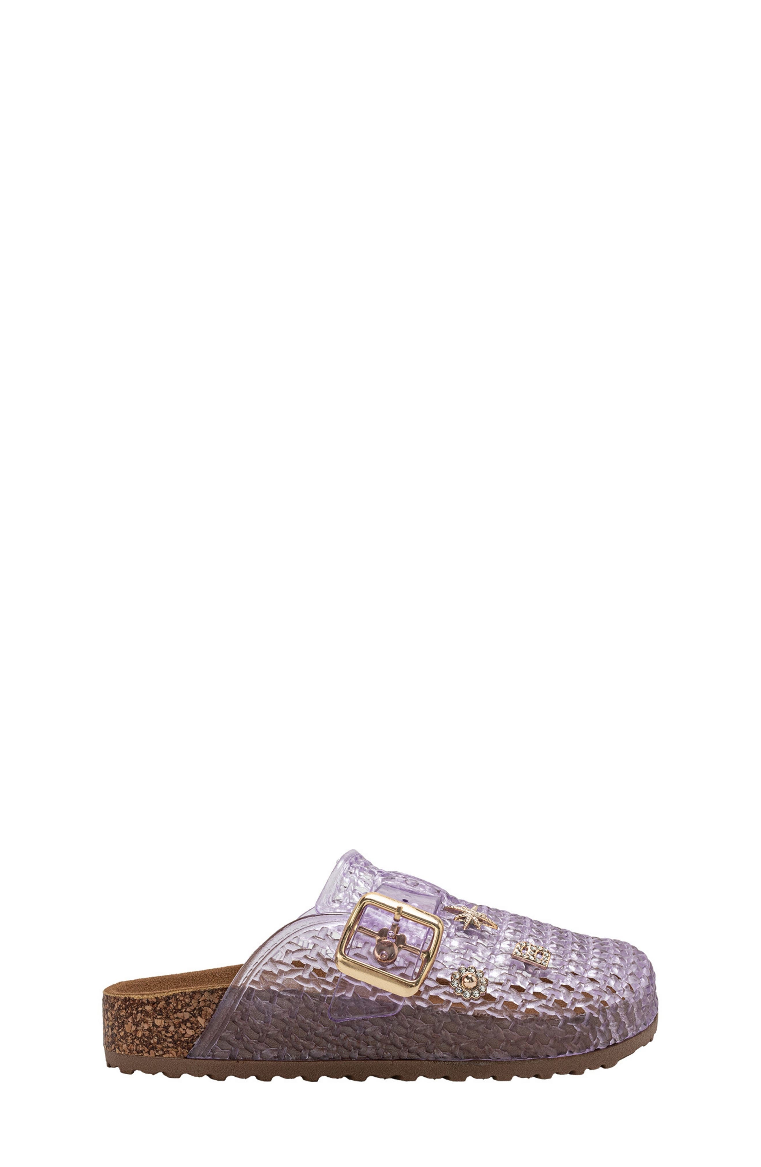 bebe Twinkle Footbed Clog, Alternate, color, Lavender