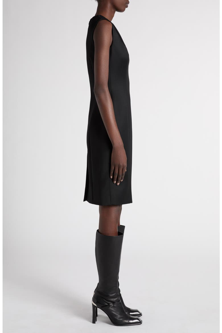 Sleeveless Wool Dress, Alternate, color, BLACK