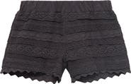 MANGO TEEN Open Stitch Ruffle Shorts