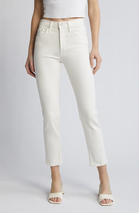 Shops white denim women