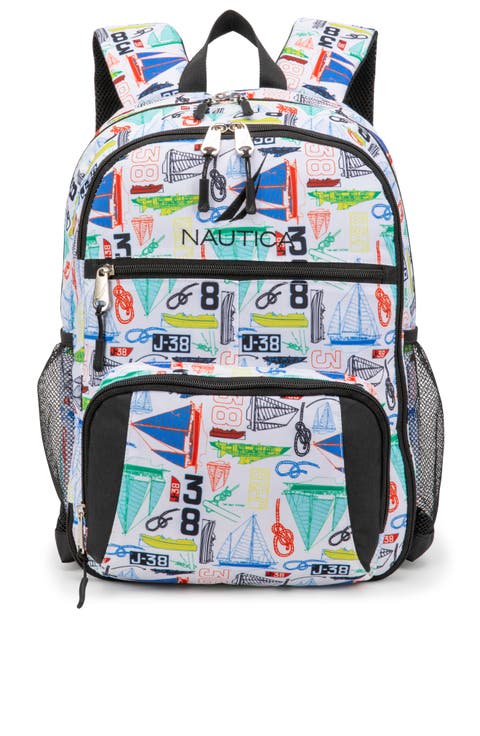 Sailboats 16 Inch Backpack for Kids and Teens