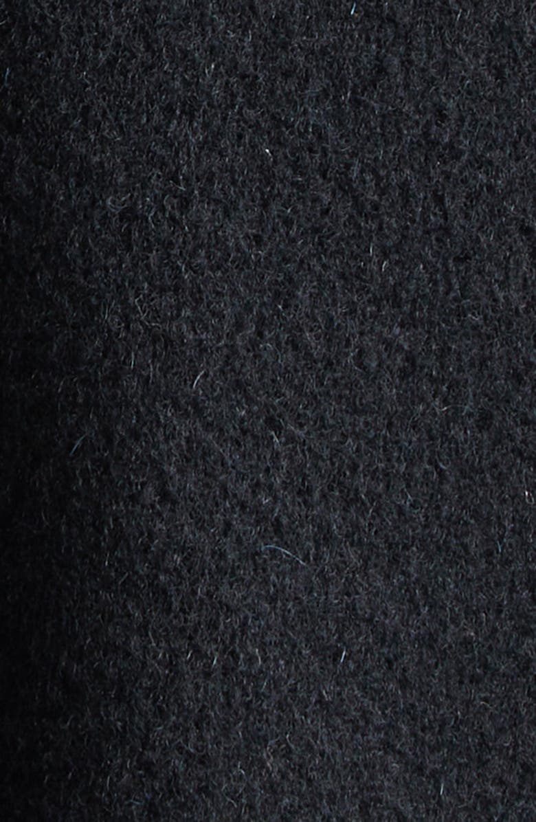 Balenciaga Short Double Face Wool Wrap Coat, Alternate, color, 1000 Black