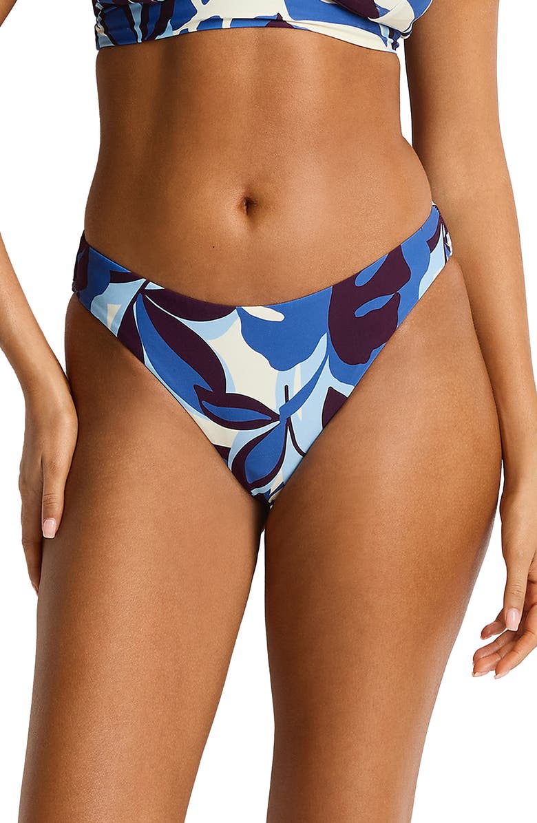 Sea Level Rumba Sporty Bikini Bottoms, Main, color, Denim Blue