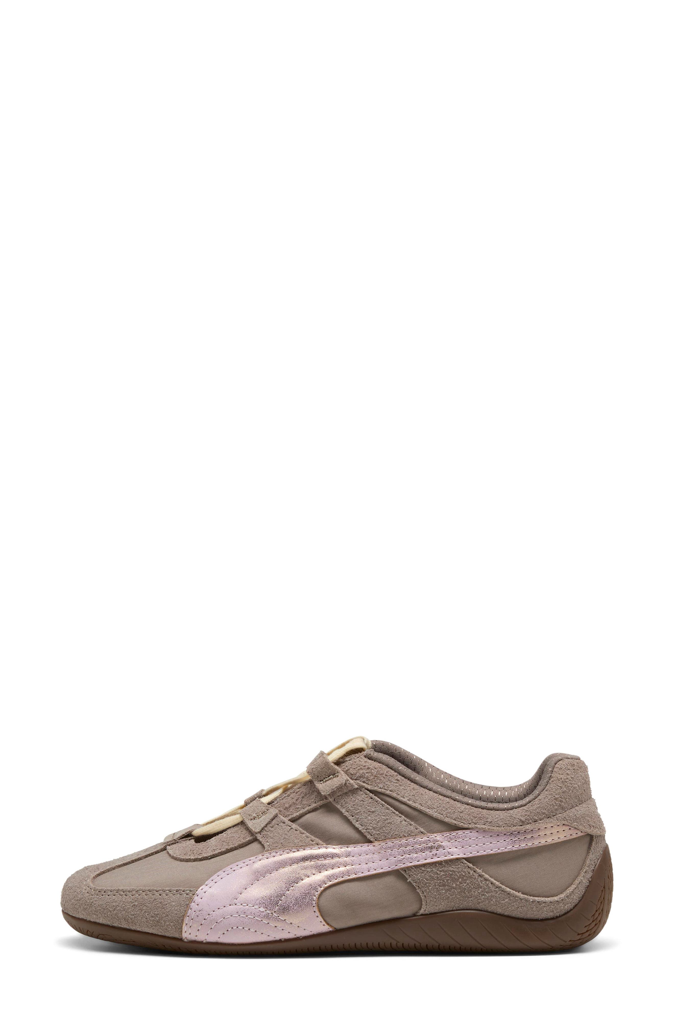 Speedcat Go Brushed Luxe Sneaker, Alternate, color, MOUSE GRAY/ POWDER PINK