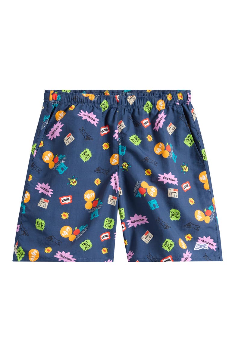 Scatter Graphic Nylon Shorts, Alternate, color, SARGASSO S
