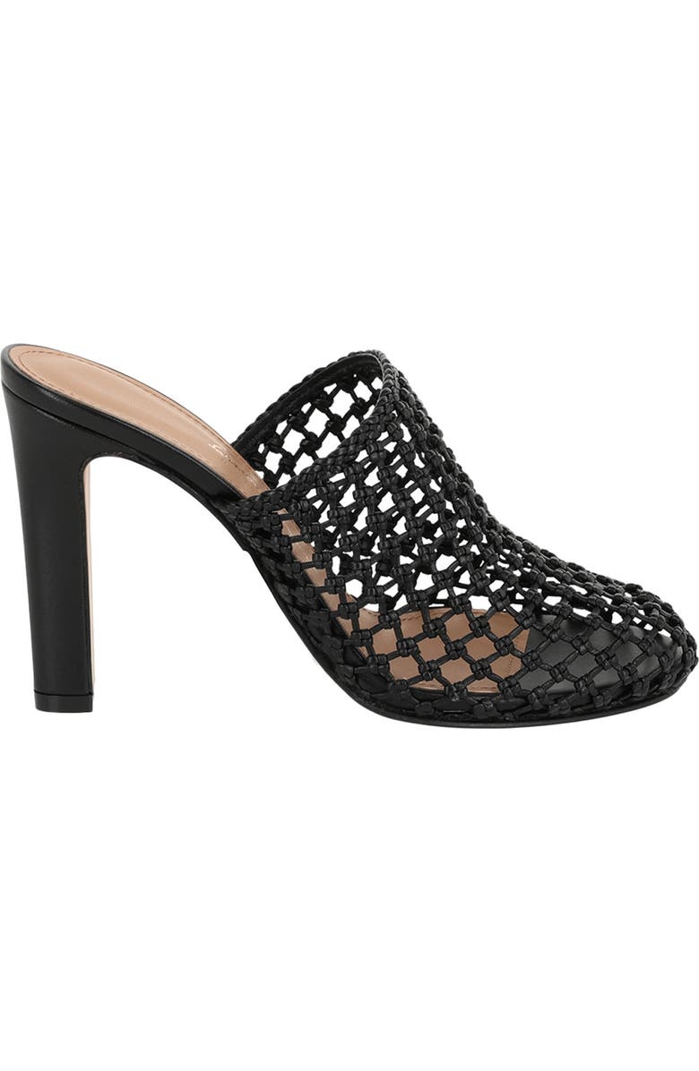 FERRAGAMO Woven Slide Sandal, Alternate, color, Black