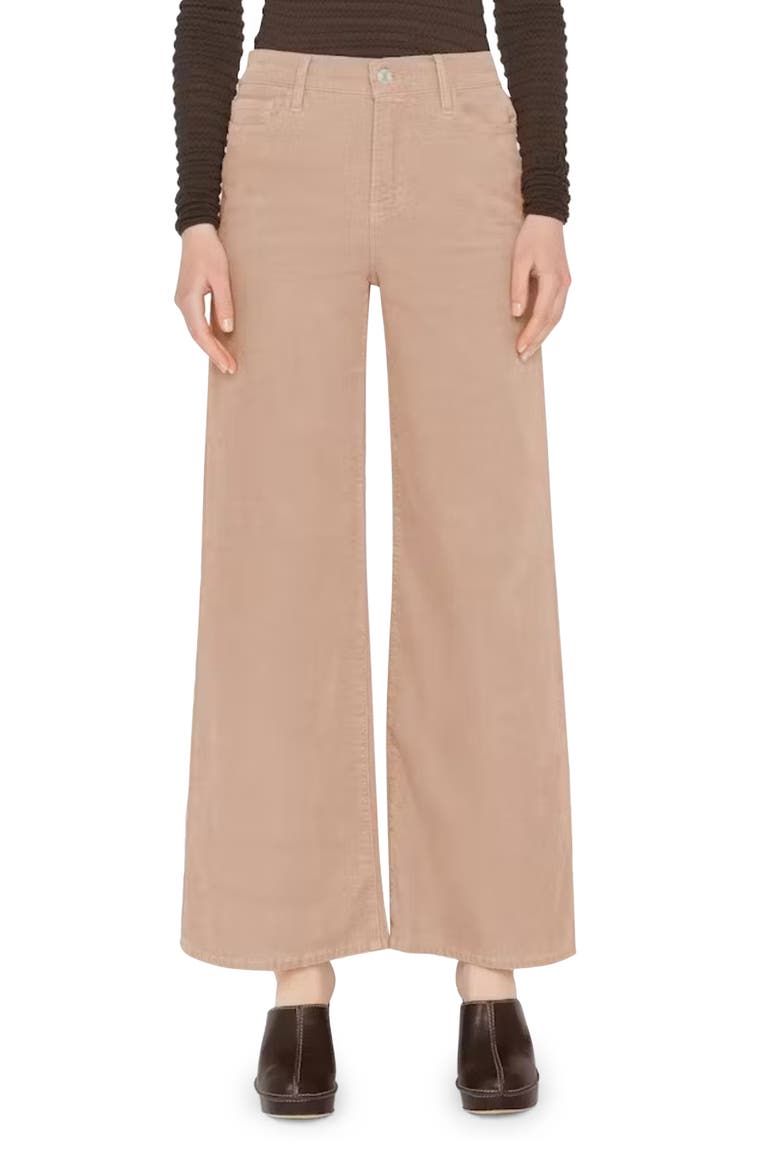 Le Slim Palazzo Corduroy Pants, Main, color, BLUSH