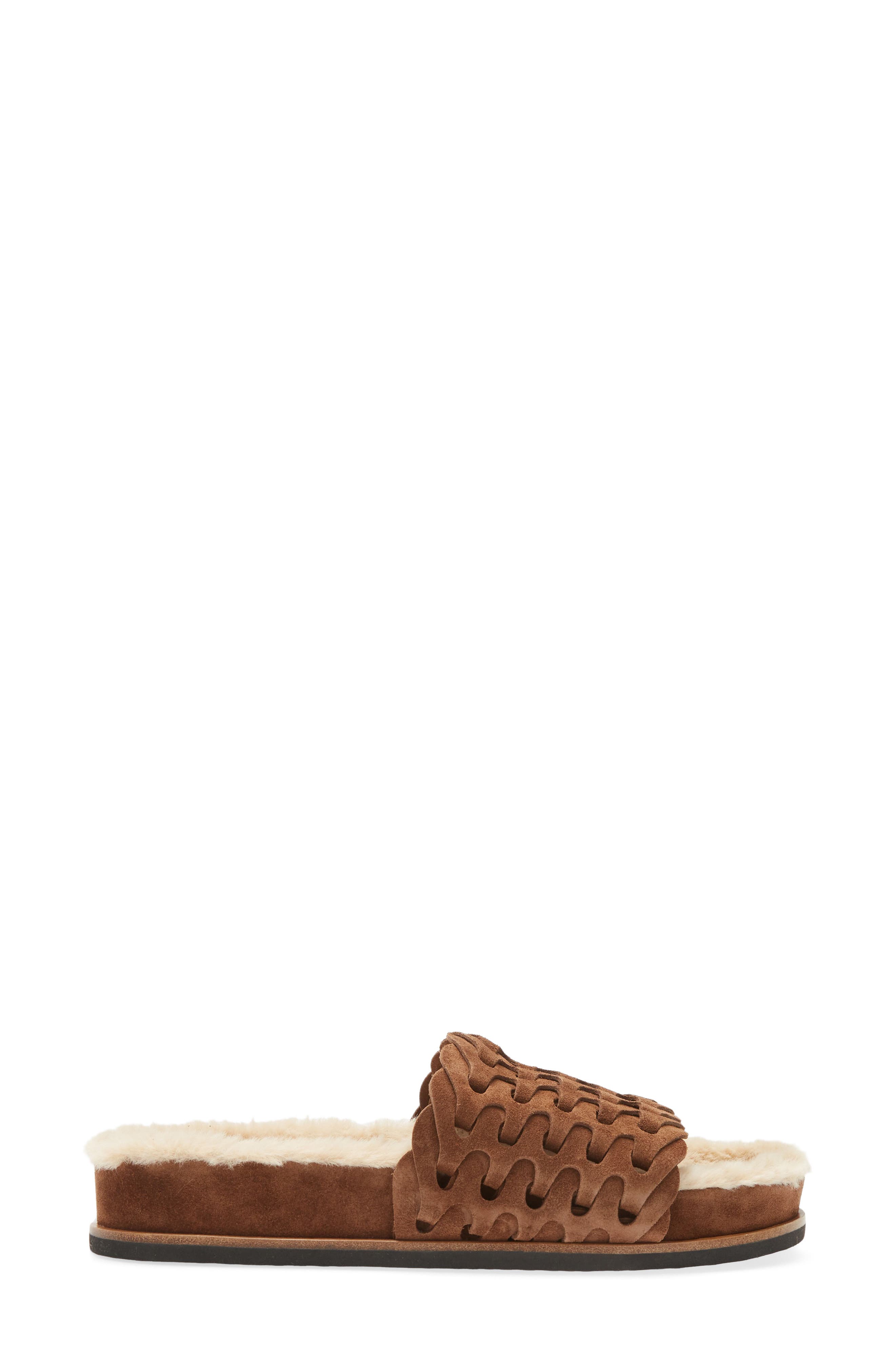 rag & bone Bailey Faux Shearling Lined Slipper, Alternate, color, 