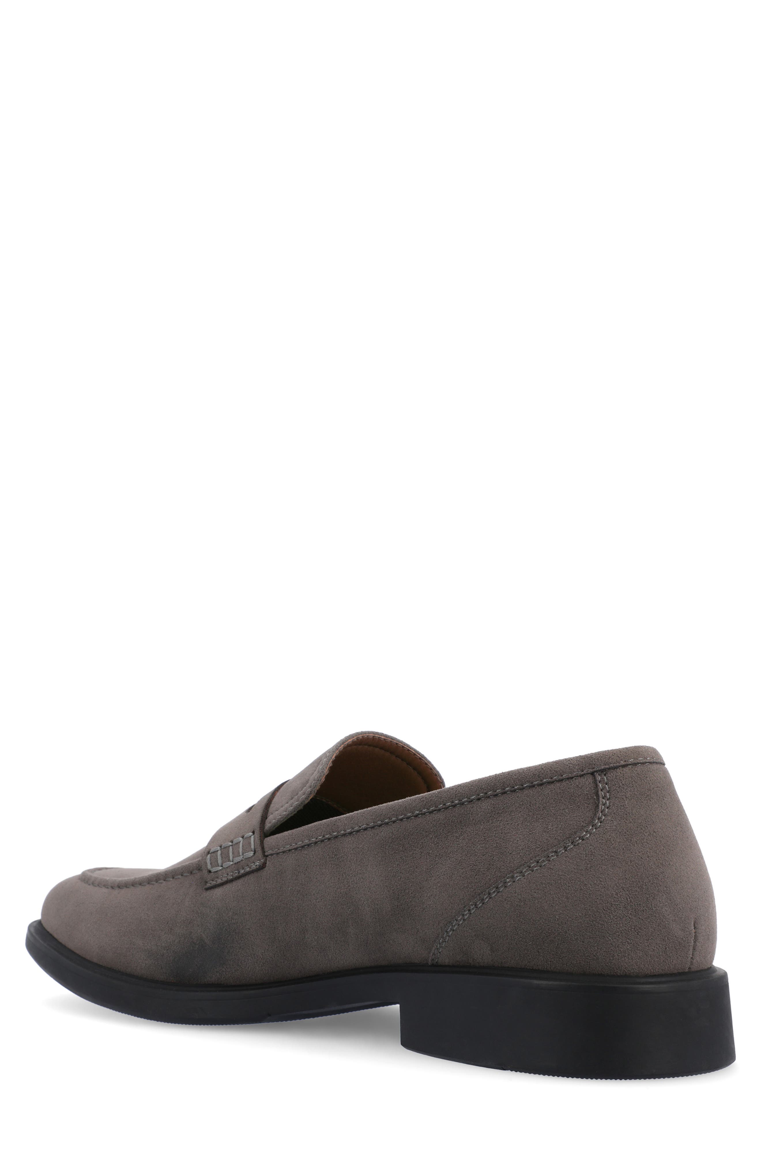 VANCE CO Keith Vegan Leather Penny Loafer, Alternate, color, Grey