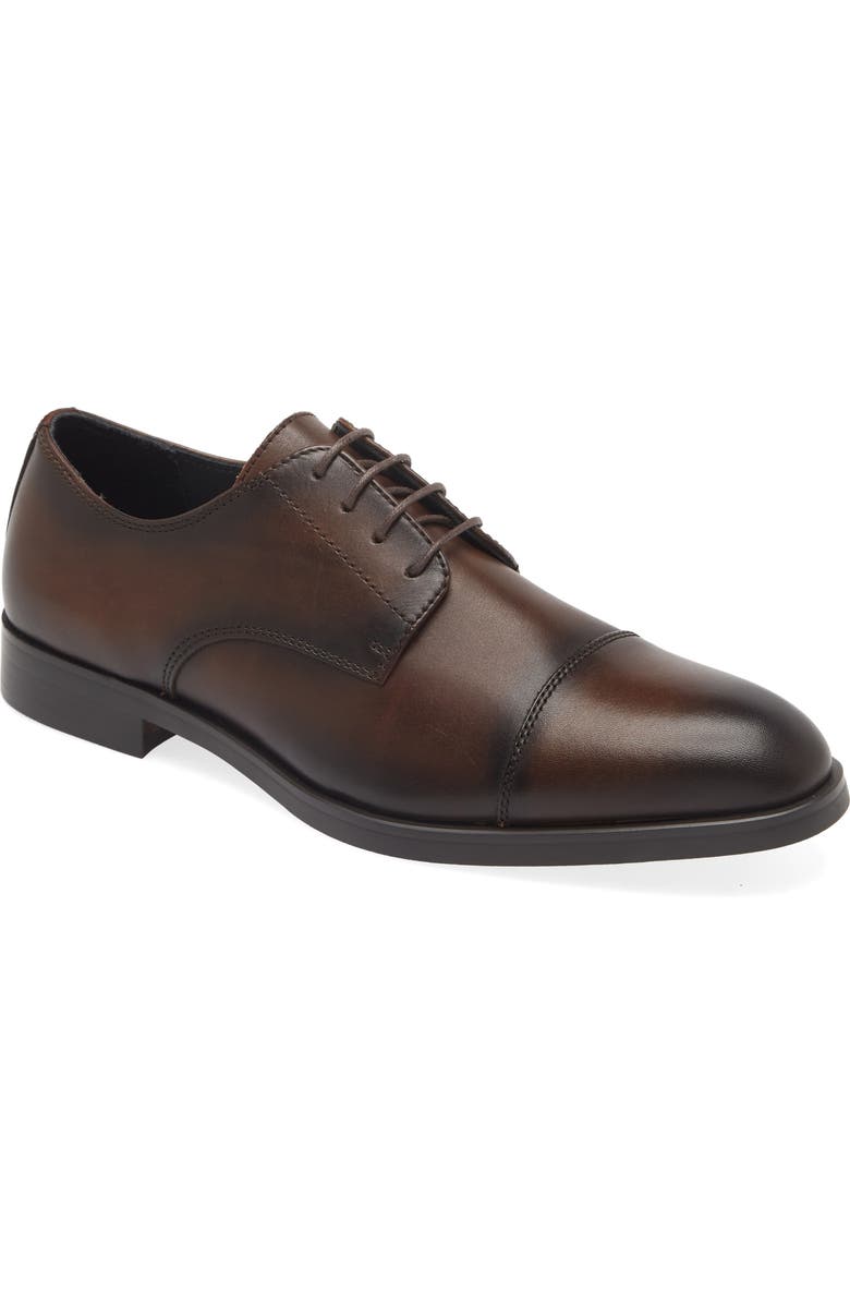 Nordstrom Elliott Cap Toe Lace-Up Derby, Main, color, Brown Clove