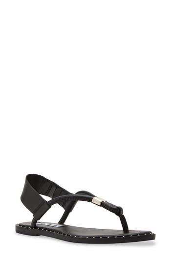 Steve Madden Meduza Sandal In Black Leather
