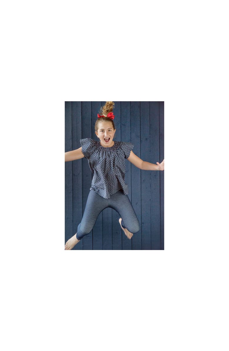 Busy Bees Leggings Denim Knit, Alternate, color, 