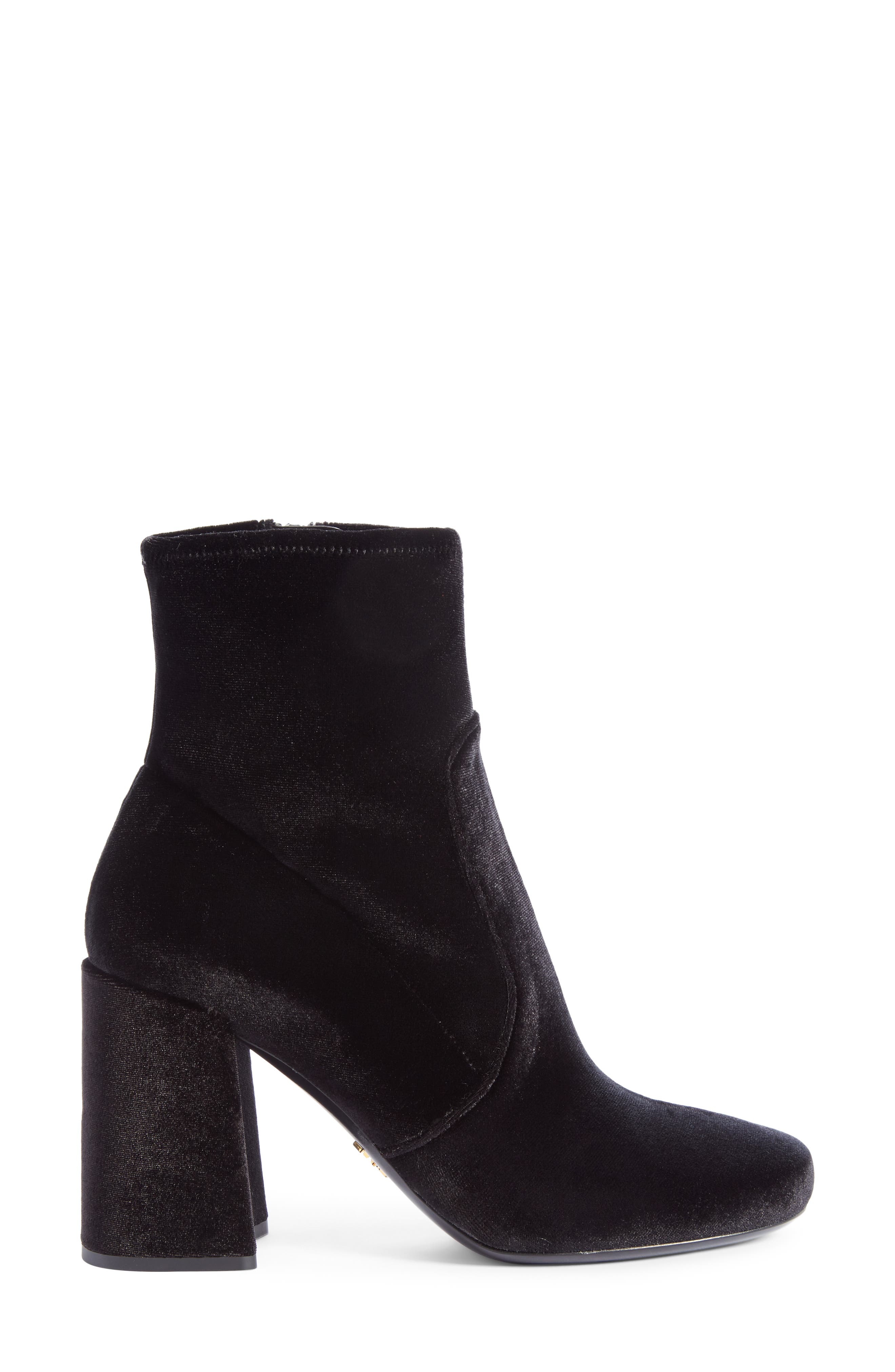 Prada Block Heel Bootie, Alternate, color, 