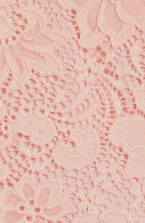 Ava & Yelly Kids' Flutter Sleeve Lace Party Dress In Pink