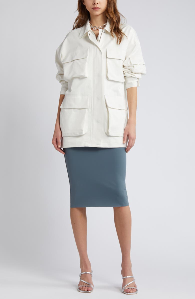 Open Edit Oversize Twill Utility Jacket, Alternate, color,