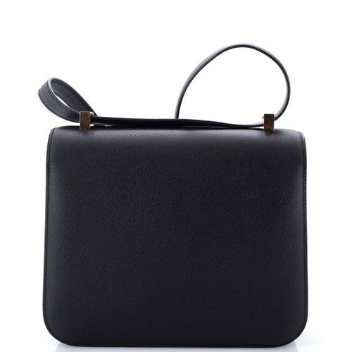 Pre-owned Hermes Hermes Constance Bag Epsom 24 In Black