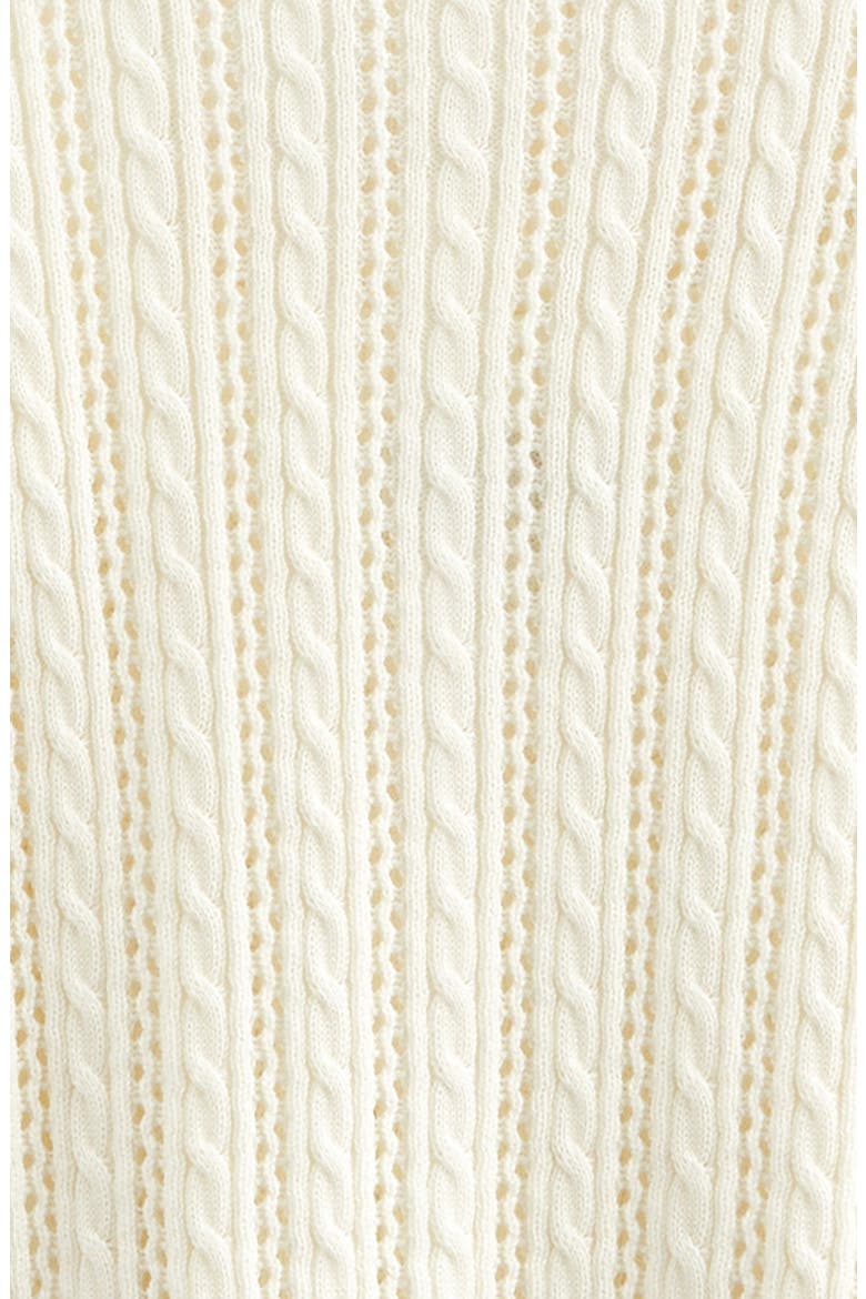 Kids' Cable Stitch Cardigan & Sweater Tank Set, Alternate, color, IVORY EGRET