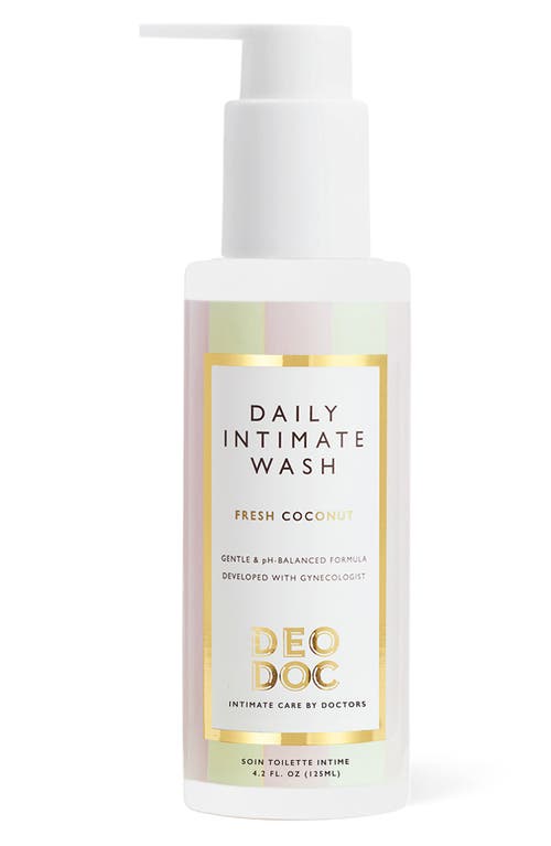 Deodoc Daily Intimate Wash Fragrance Free In Fresh Coconut