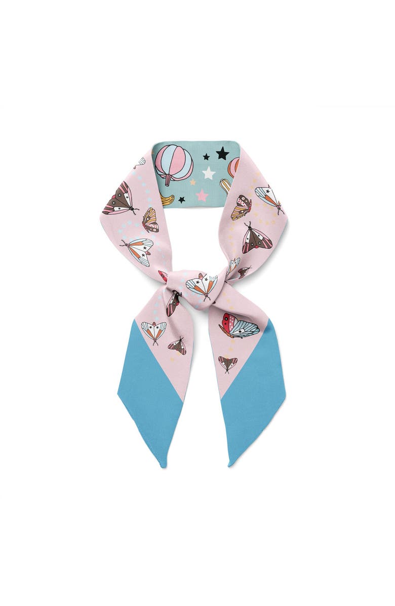 Centinelle Moths and Squashes Twilly Ribbon Scarf, Main, color, Multicolor