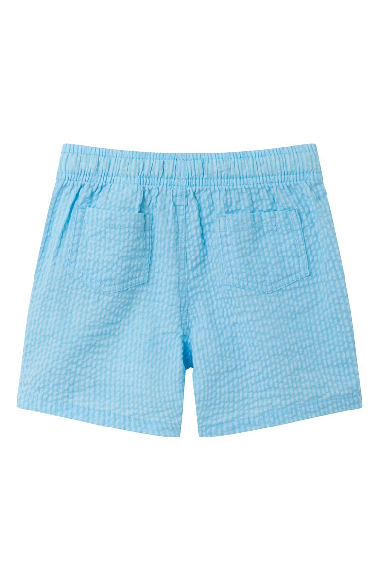 Andy & Evan Seersucker Drawstring Shorts, Alternate, color, Blue Stripe