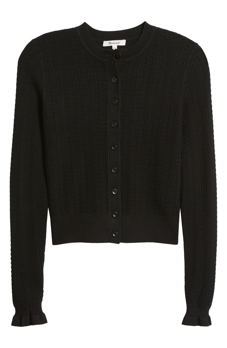 Madewell The Signature Open Knit Cardigan, Alternate, color,