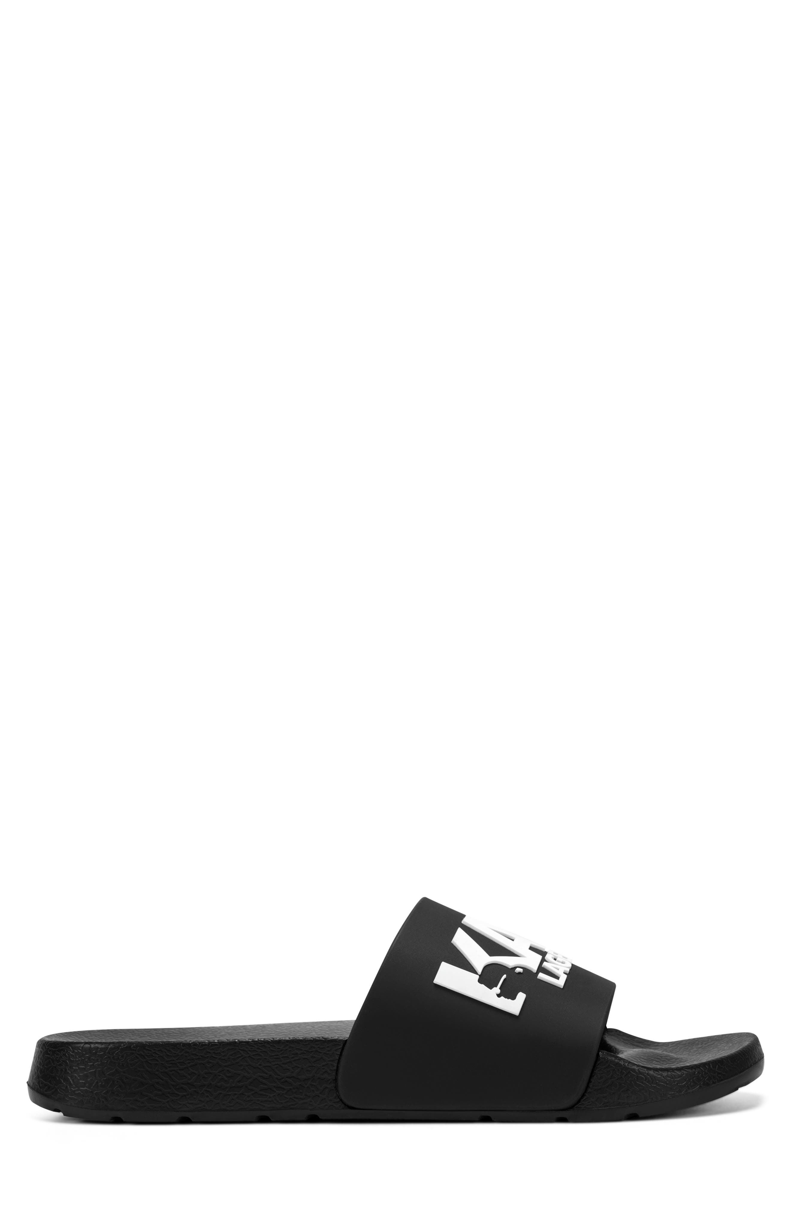 KARL LAGERFELD PARIS Perrin Slide Sandal, Alternate, color, Black