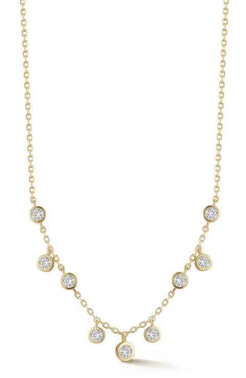 Cubic Zirconia Charm Necklace