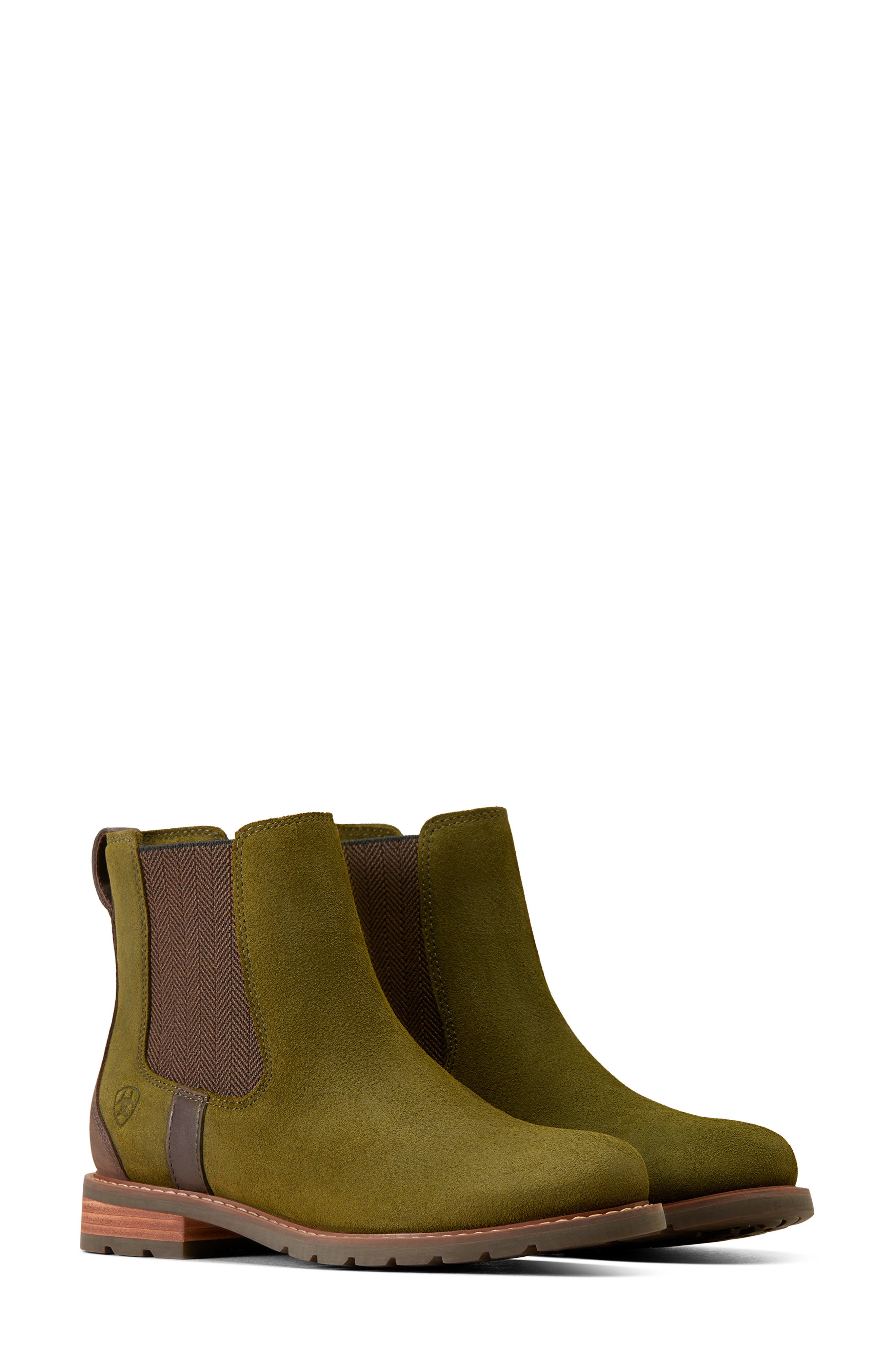 Ariat Wexford Waterproof Chelsea Boot, Alternate, color, Olive