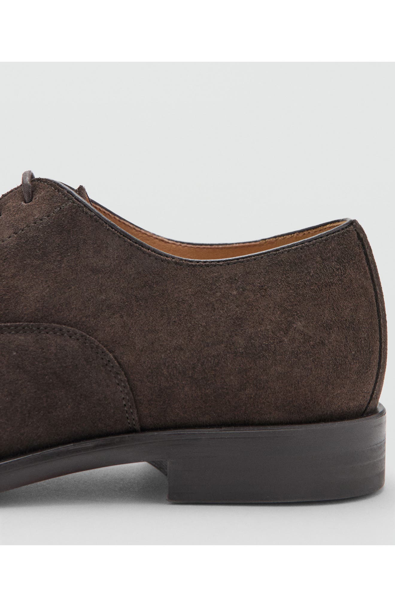 Suede Cap Toe Oxford, Alternate, color, CHOCOLATE