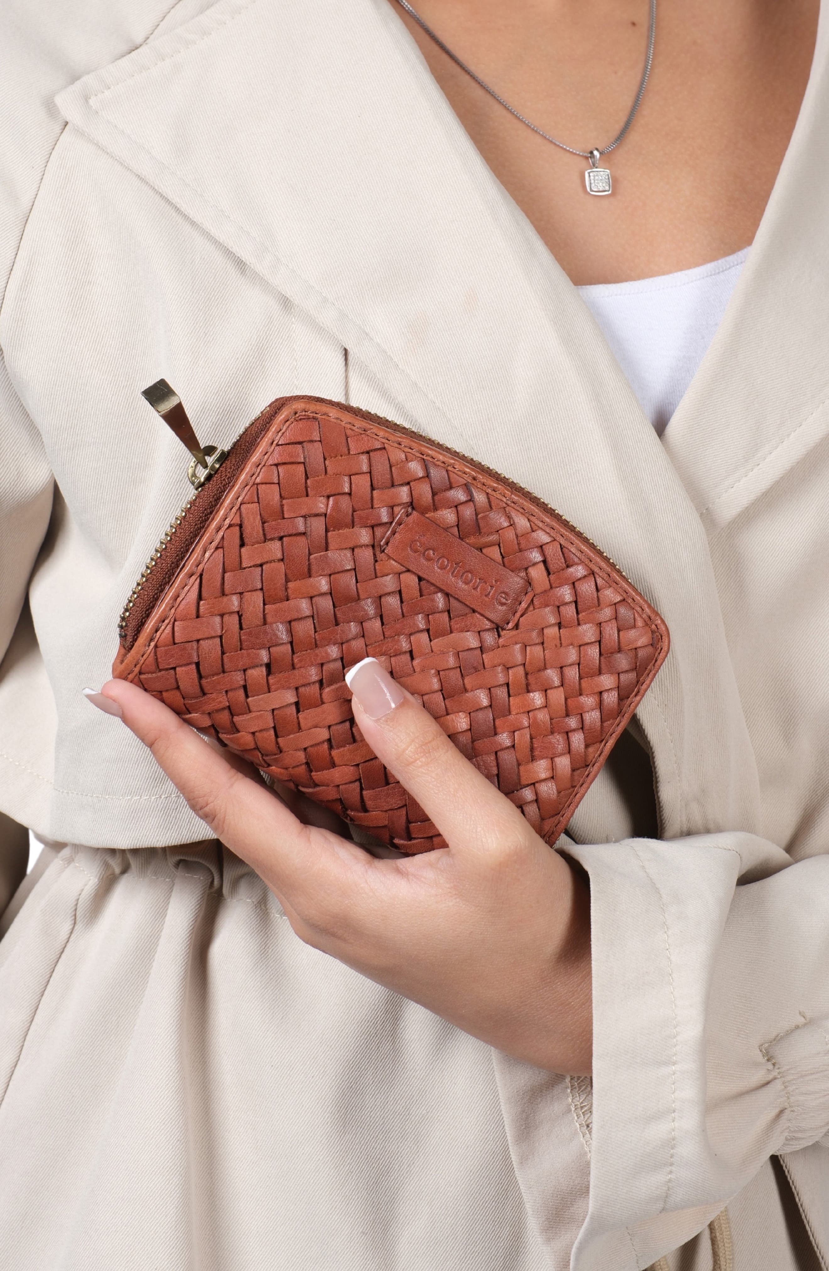 Ecotorie Katy Woven Leather Wallet (Women) | Nordstromrack