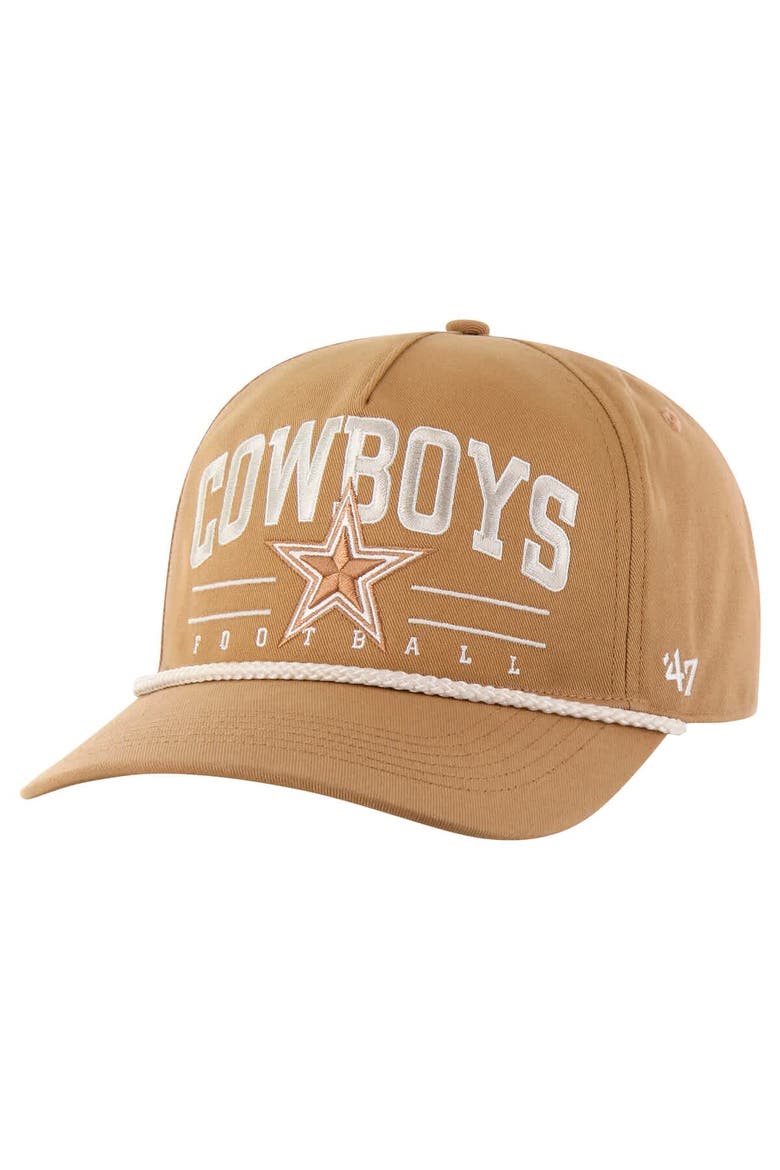 Men's '47 Tan Dallas Cowboys Roscoe Rope Hitch Adjustable Hat, Main, color, Tan