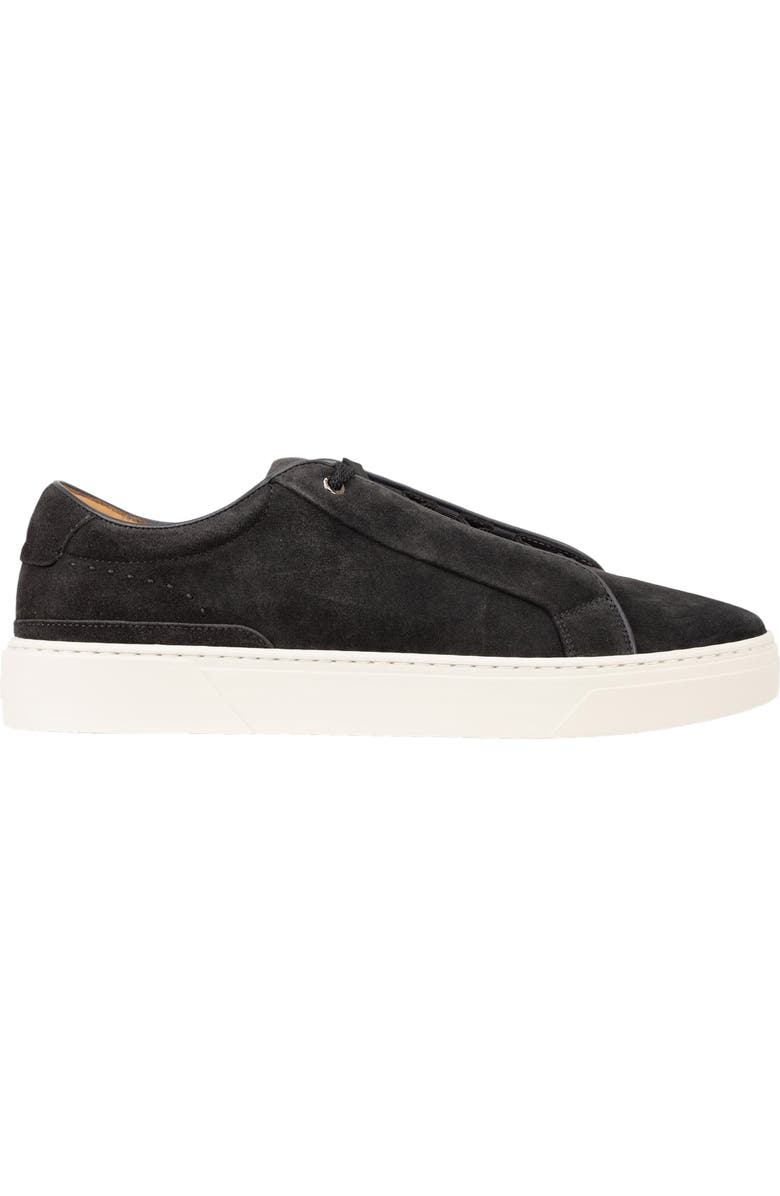 BOSS Gary Suede Sneaker, Main, color, Dark Grey