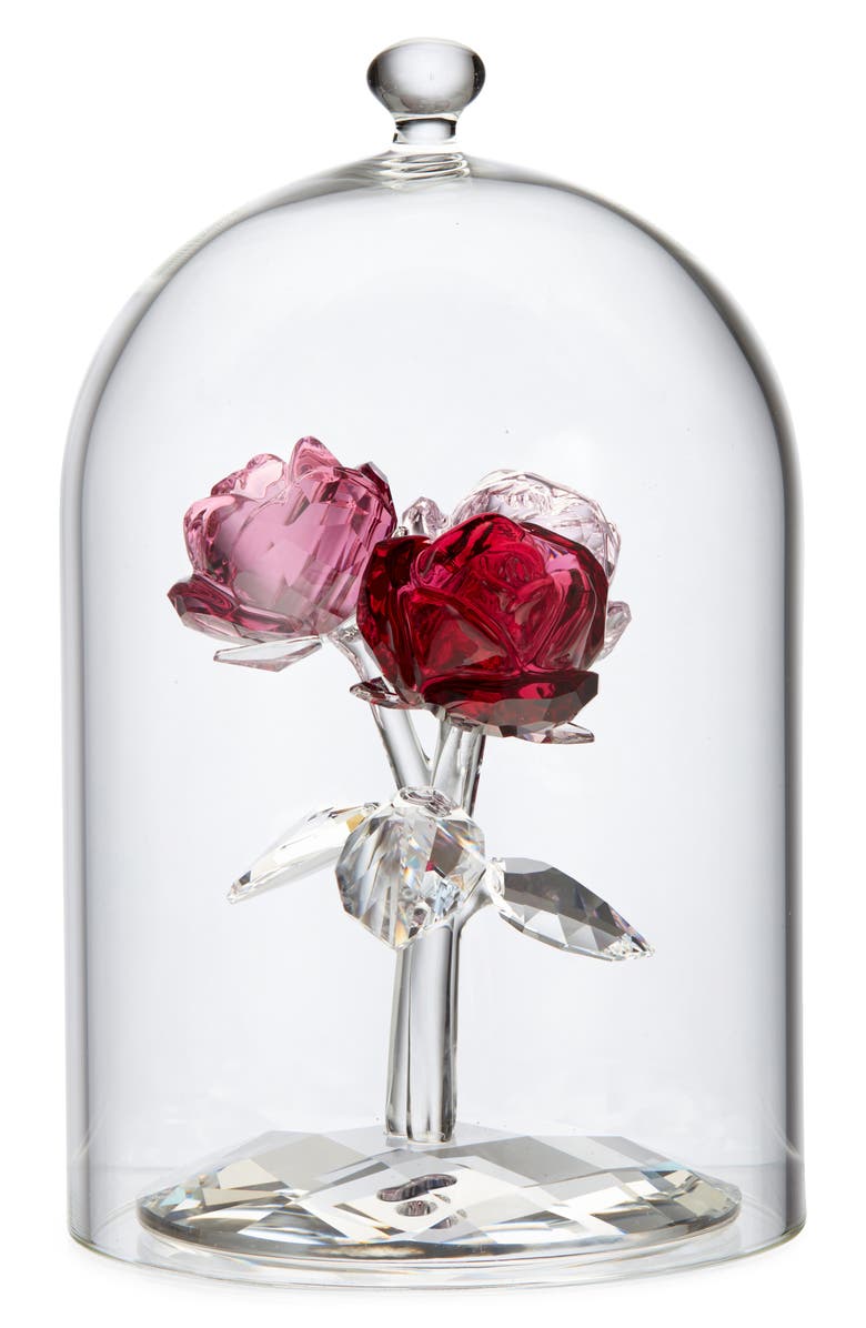 Swarovski In the Secret Garden Crystal Rose Bouquet, Main, color,