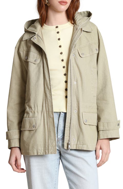 Hooded Cotton Field Jacket