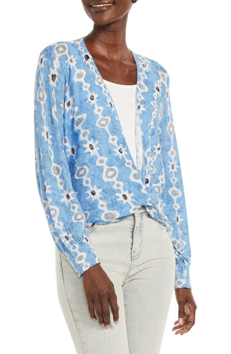 NIC+ZOE Falling Jewels 4-Way Convertible Linen Blend Cardigan, Alternate, color, 
