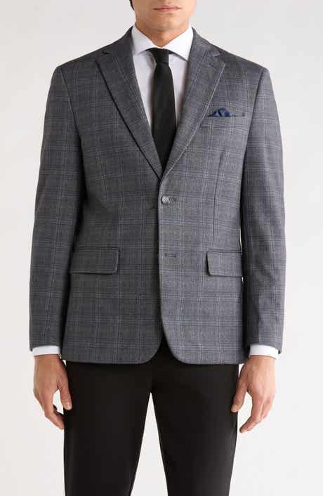 Duchamp Slim Fit Plaid Sport Coat