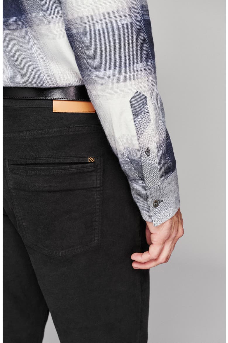 Bold Melangé Plaid Shirt, Alternate, color, CARBON BLUE