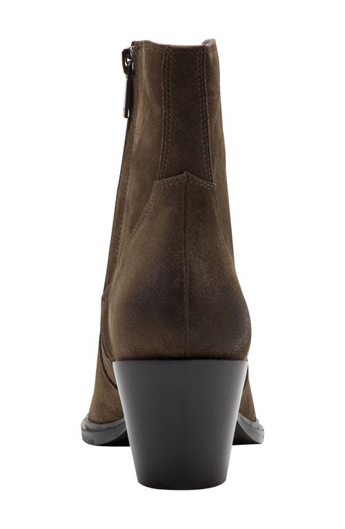 Marc Fisher Ltd Giulie Pointed Cap Toe Bootie In Green