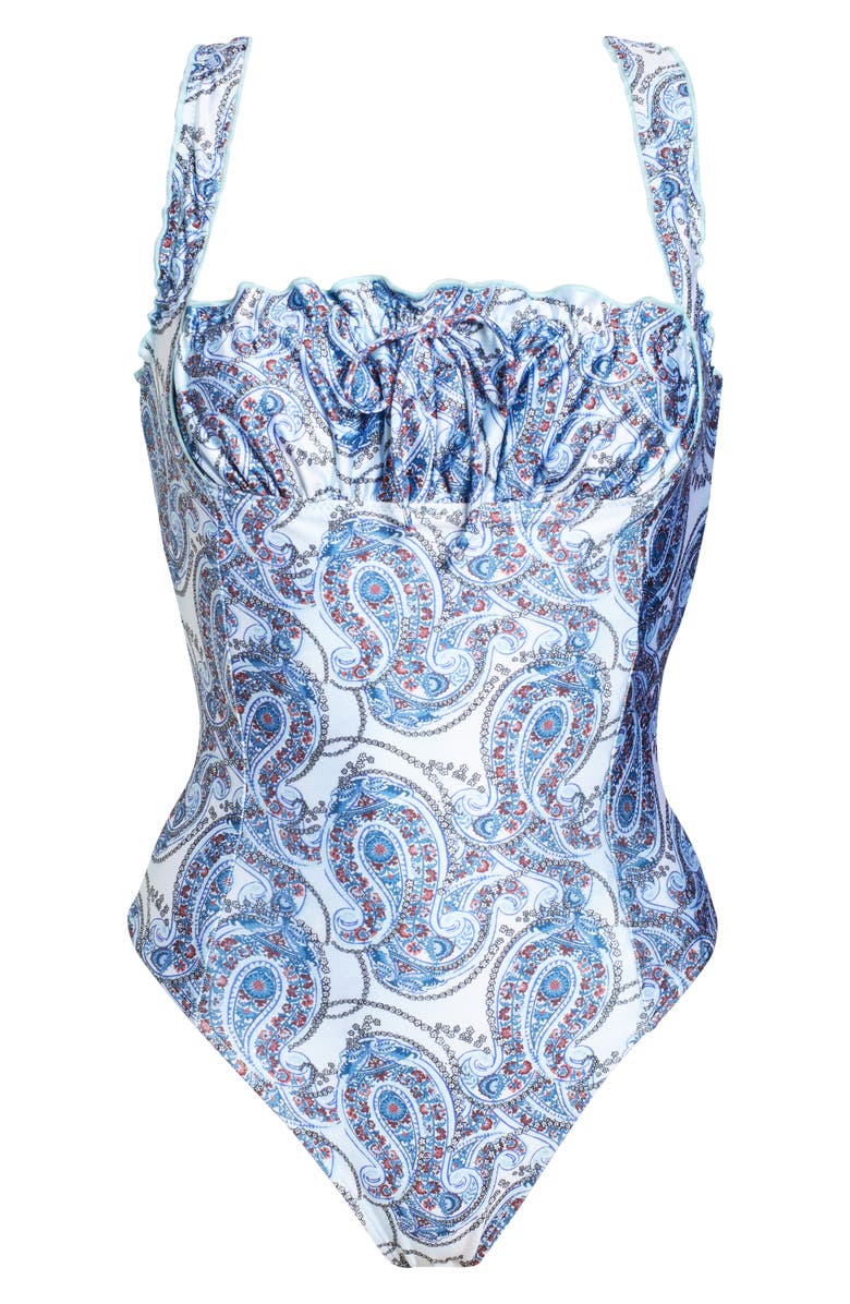 Frankies Bikinis Fawn Shine One-Piece Swimsuit, Alternate, color, 