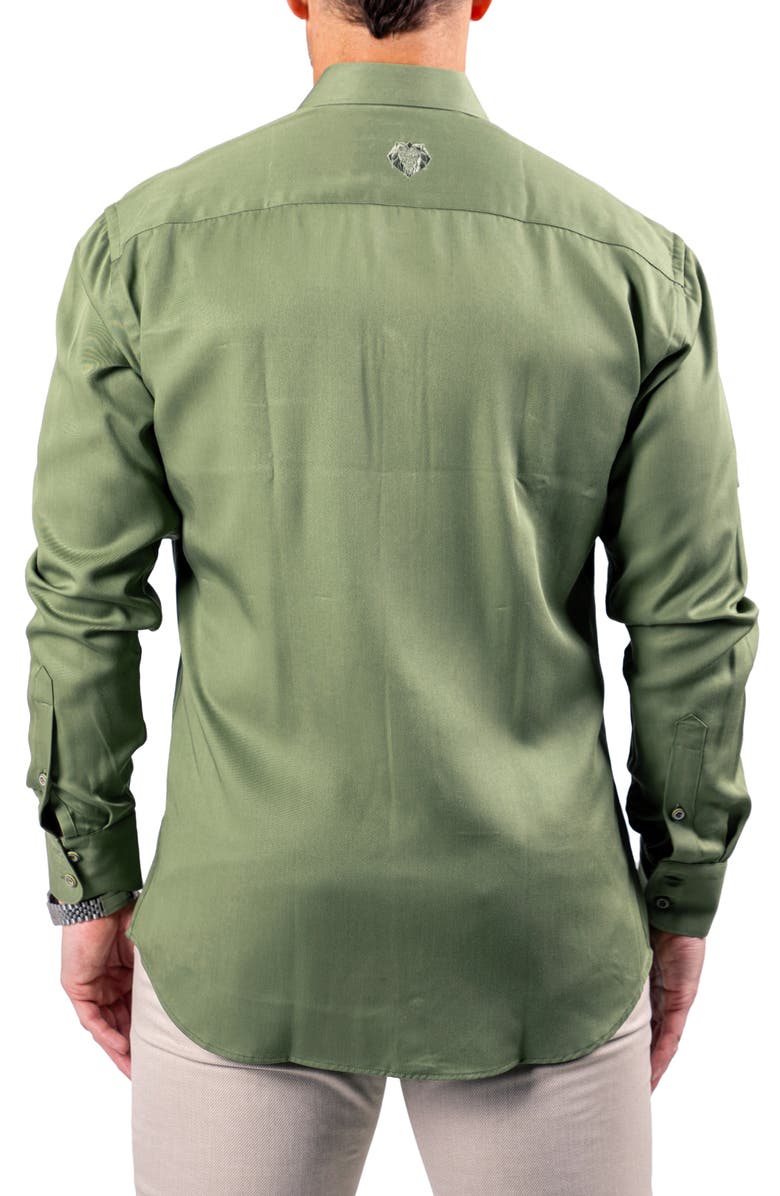 Maceoo Berlin Resistance Button-Up Shirt, Alternate, color, Green