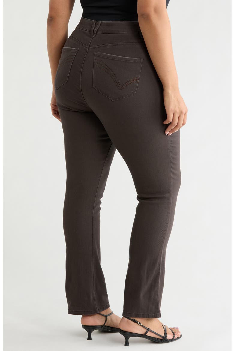 'Ab'Solution High Waist Itty Bitty Boot Jeans, Alternate, color, ESPRESSO